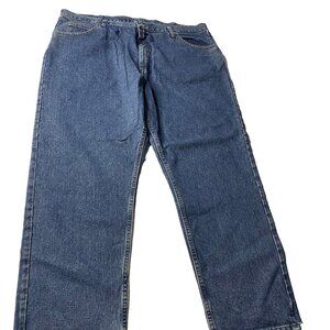 Wrangler Five Star Premium Denim Relaxed Fit Jeans Men’s 42x30 Blue Straight Leg